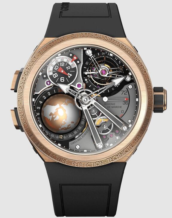Review Greubel Forsey GMT Sport Rose Gold Grey Dial watches price